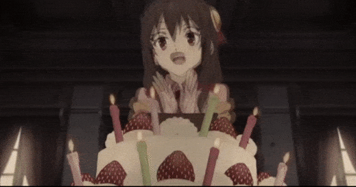 happy birthday anime gif