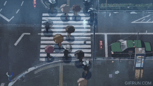 Night rain beer anime girl live wallpaper on Make a GIF