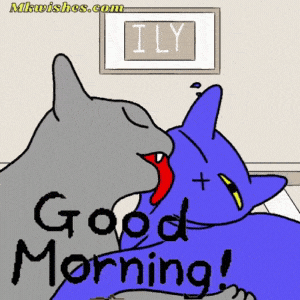Good Morning Funny Kiss GIF