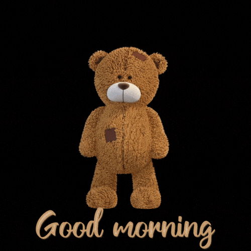 Animated Funny Bear Good Morning GIF, GIFDB.com in 2023