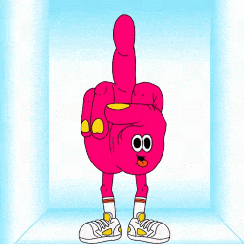 Middle fingers gif