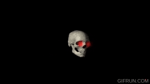 Spinning Skull GIF