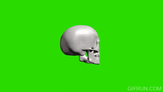 Spinning Skull GIF