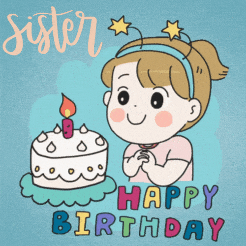 Best Happy Birthday Sister GIF Images - Mk GIFs.com