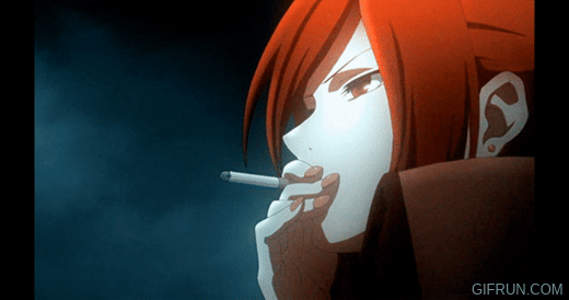 Smoking Anime GIF