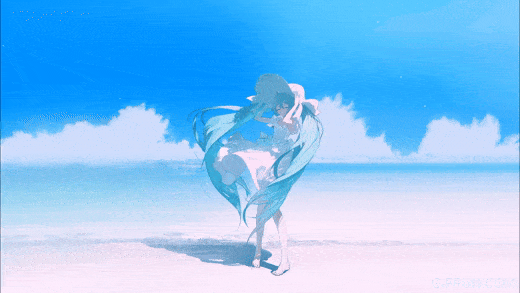 Blue Anime GIF
