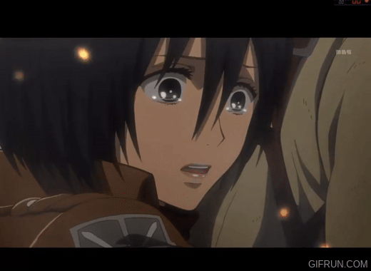 Mikasa Ackerman Crying Gif